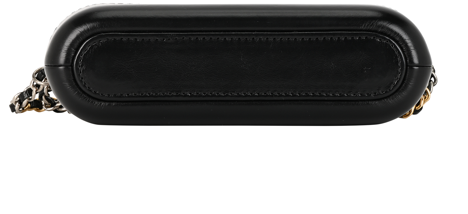 Gabrielle Wallet On Chain, &pound;1,600, Handbags, Beige/Black, Leather, Top view